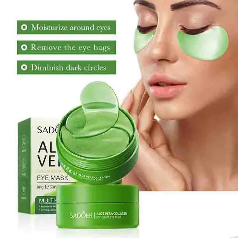 Sheet Mask Collagen - 60pcs 알로에 베라 콜라겐 아이 마스크