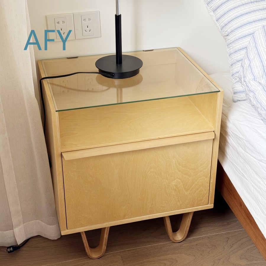 중세 스타일의 단단한 나무 침실용 탁자, 가정용 현대적 - Muji Home Storage 리뷰 및 가격