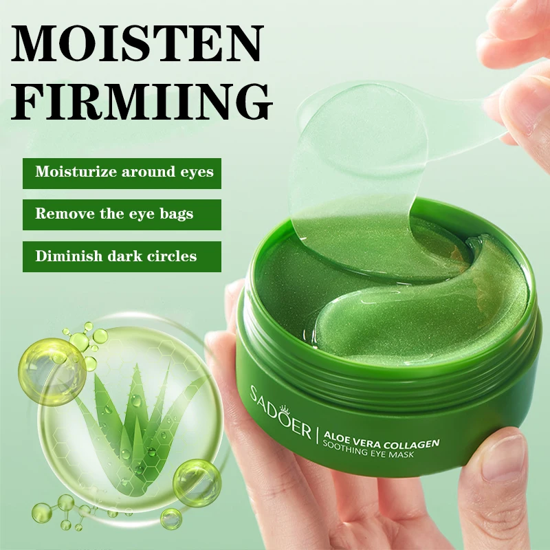 60pcs 알로에 베라 콜라겐 아이 마스크 안티 다크  - Sheet Mask Collagen 리뷰 및 가격