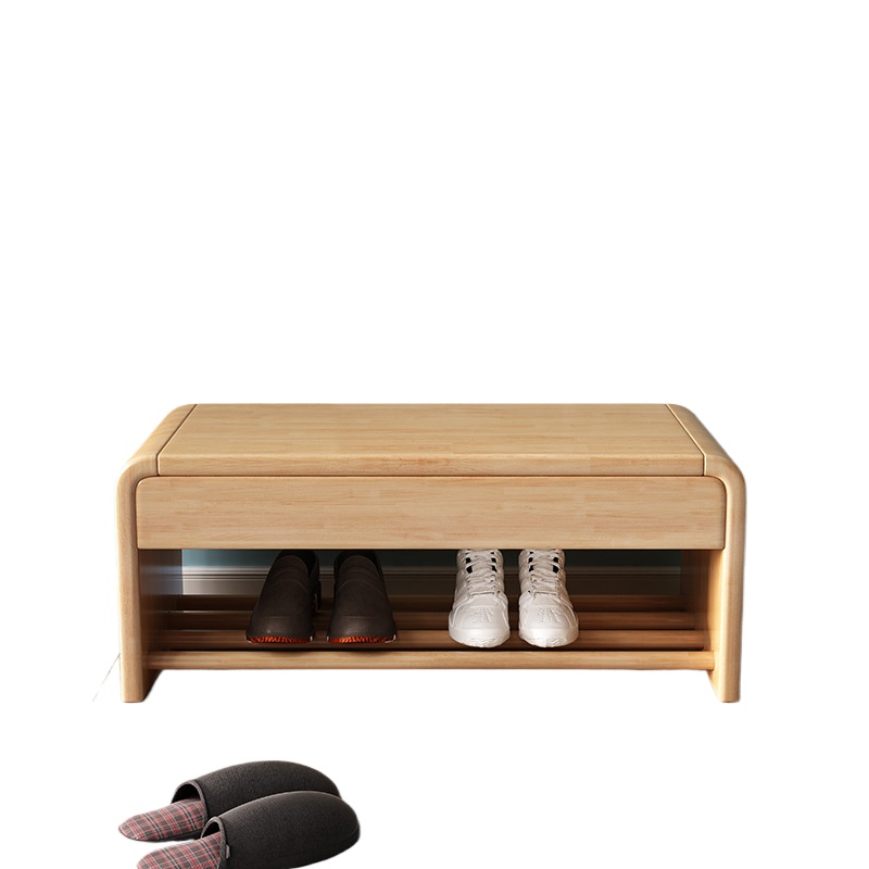 현관용 신발 벤치, 서랍형 수납장이 있는 나무 발받침대 - Muji Home Storage 리뷰 및 가격