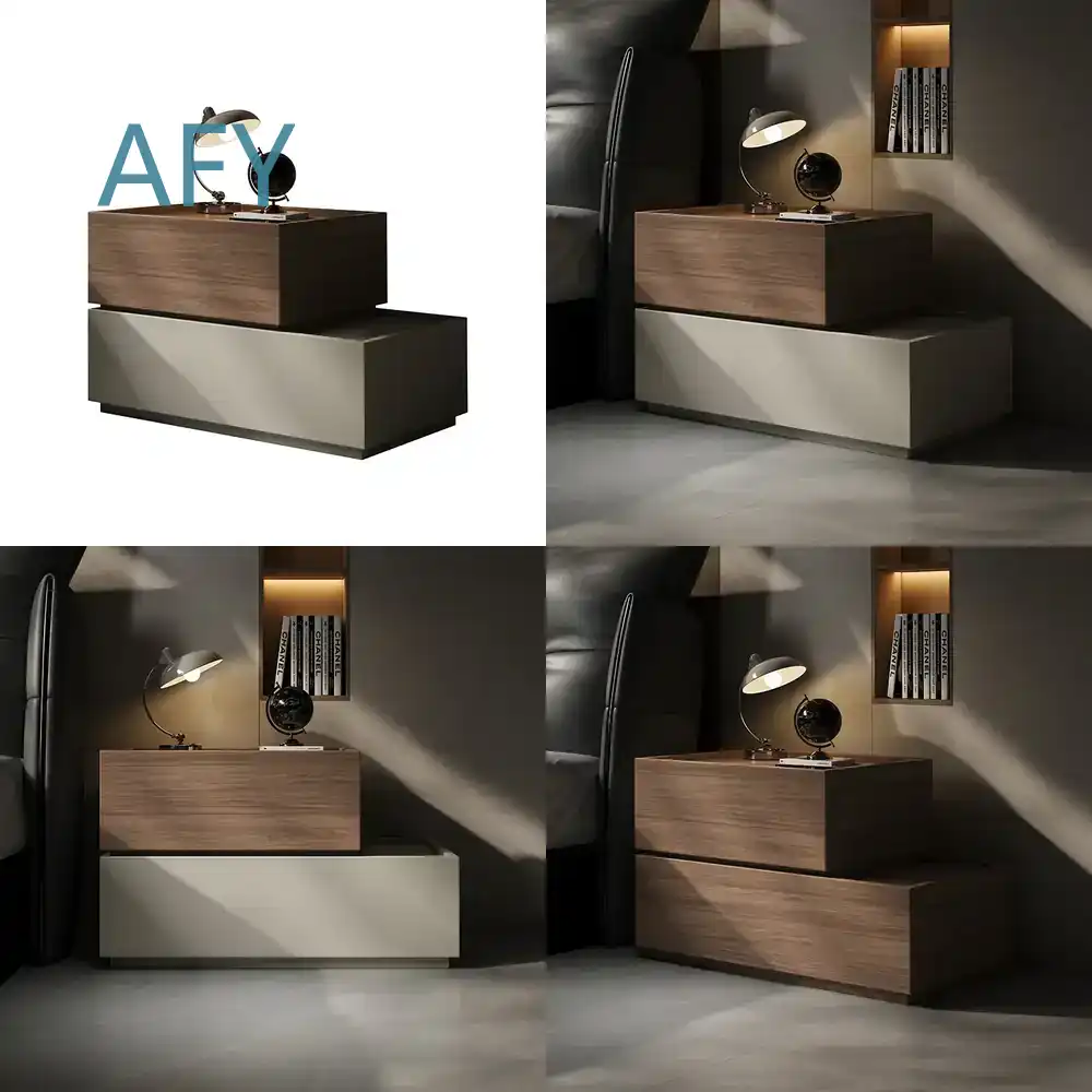 침실 홈 데코를 위한 창의적인 원목 침대 옆 테이블,  - Muji Home Storage 리뷰 및 가격